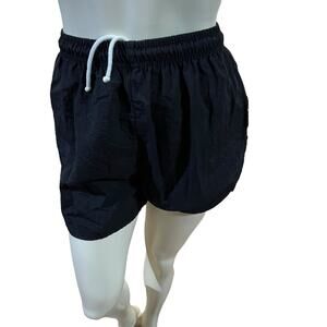 Women's Black Drawstring Lounge Shorts